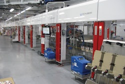 The robotic cartoning system is actually three identical machines each consisting of six sub-machines.