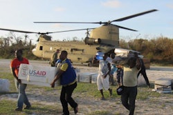 USAID/OFDA and the Dept. of Defense provide humanitarian logistics and transportation to ensure rapid delivery of relief commodities to populations in hard-to-reach areas. Photo from USAID press release.