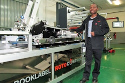 Peter Sithole by Rotolabel booklet machine.