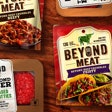 Packaging graphics for Beyond Meat were designed with a bold style that serves up a real-food experience.