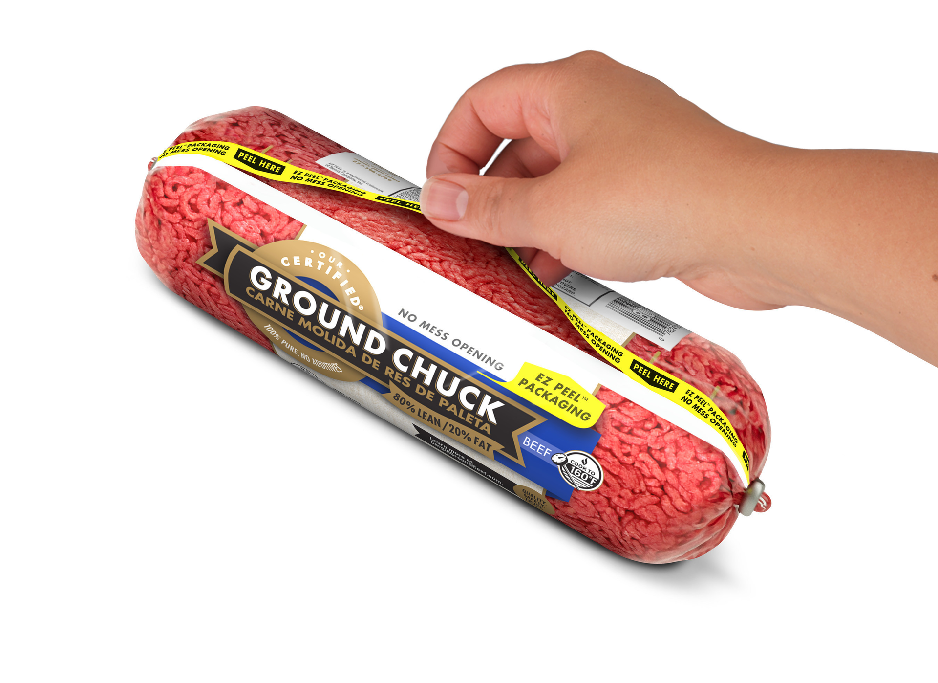 Cargill will be the first beef producer to offer EZ Peel&trade; packaging for ground-beef chubs in retail stores across the U.S.