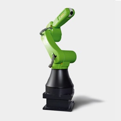 Collaborative robot in an ultra compact pallet cell