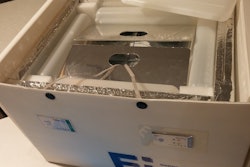 NFC-enabled isothermal box for transporting cytotoxic drugs.