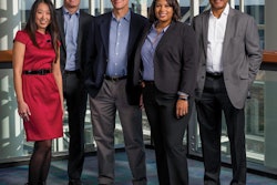 From left to right: Ya-Wen Lee, Director of Prepared Foods/Pizza & Snacking/Baking Packaging; David Strauss, Head of Packaging Nestlé USA; Larry Baner, Packaging Research Scientist Nestlé Purina; Chastity Prince McLeod, Packaging Group Manager; and Robert Champion, Group Packaging Engineering Manager Nestlé USA. Photo by Carrillo Photo.