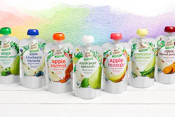For pouched pureé snacks, Equator depicted animals interacting with the fruits and vegetables found in the products.