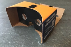 A 3-D virtual reality reader from Optel Vision during PACK EXPO Intl. 2017.