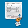 The resealable pouch is labeled with medication info (listed alphabetically for easy cross-checking), and contains a set of individual blister packages.