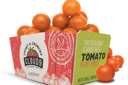 Pure Hothouse Foods is packaging its snacking tomato brand in paperboard packaging enriched with tomato plant fibers.