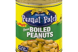 A variation on a 603-dia easy-open end for McCall Farms’ 6-lb can of boiled peanuts eliminates the need for a can opener.