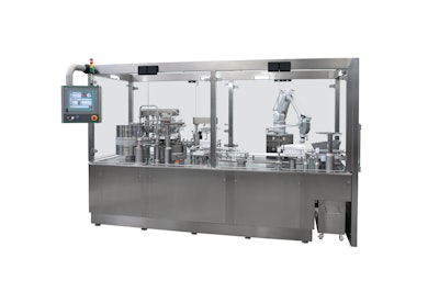 Extrafill Syringe Filler is designed to accommodate from two to five filling and stoppering stations and can produce up to 12,000 pre-filled syringes per hour.