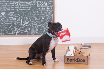 Pictured is the September 2016 Bark to School BarkBox.
