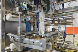 This continuous-motion vf/f/s machine relies on the 48x240 linear servo motor (shown) for the up and down movement of the zipper crush assembly.