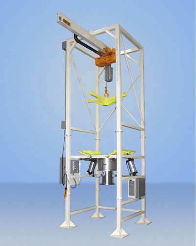 Bulk bag discharging system