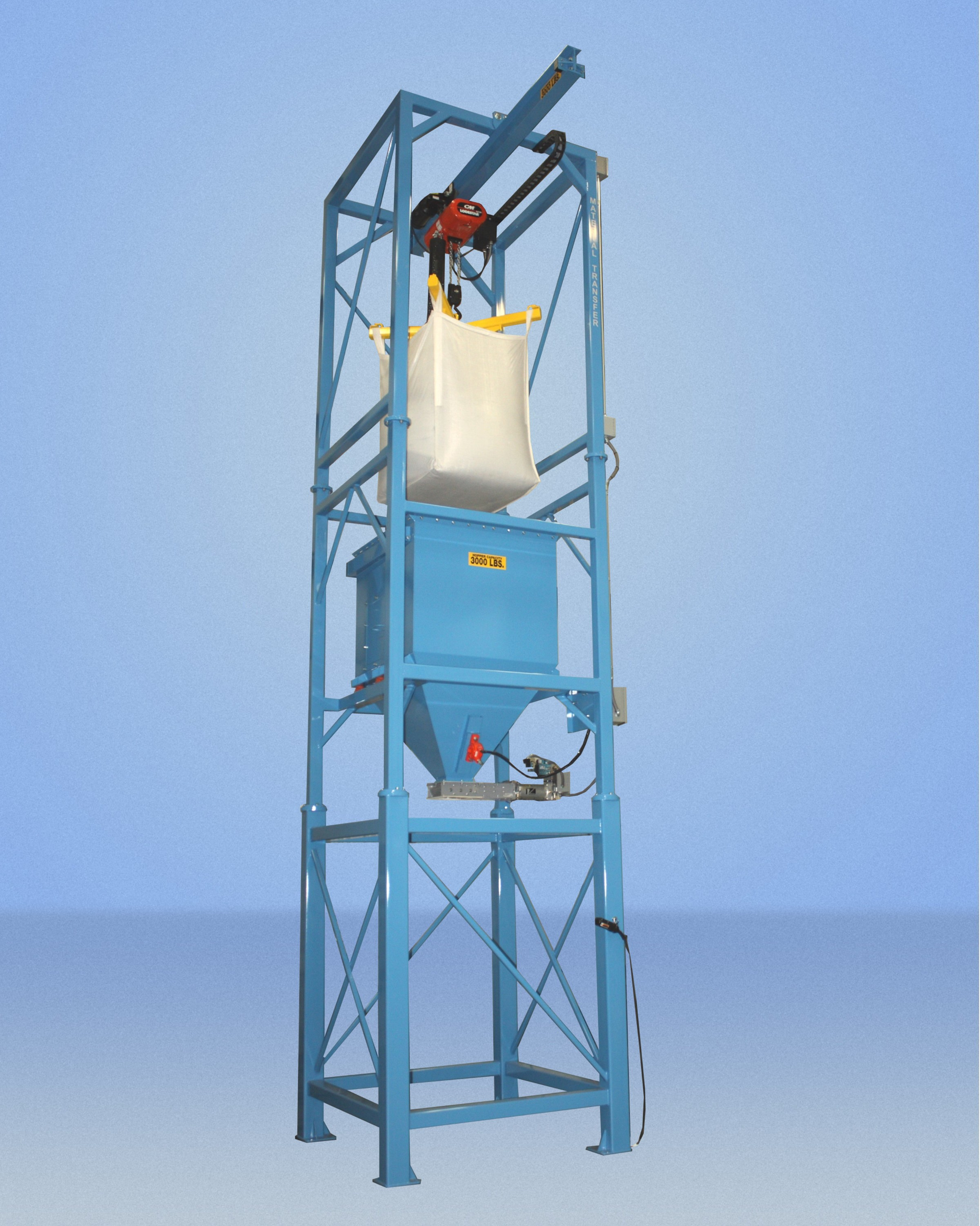 MTS Discharging System with Bag-piercing Knives