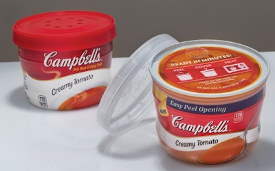 When consumers made it clear that they wanted to be able to see the product inside the microwaveable container, Campbell replace