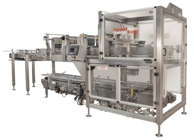 Case packer designed for microbreweries