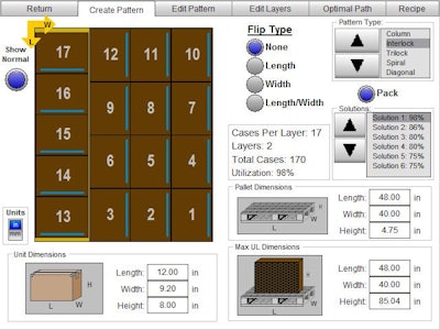 Pallet generation software