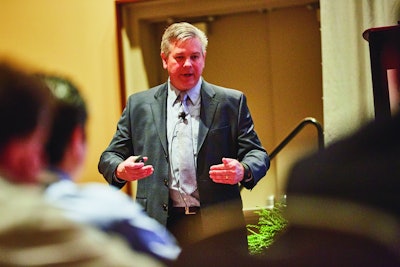 Ron Yakubison, Director of Packaging Technology Operations at Merck, offered tips on continued learning and having fun. Photo credit: Miles Boone Photography