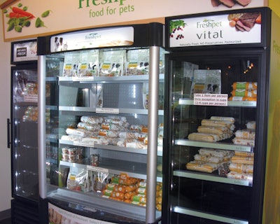 Refrigerated or chilled display cases are importing the formerly shelf-stable pet food category into the fresh food portion of your supermarket.