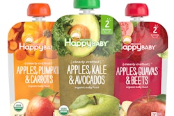 Happy Family’s Clearly Crafted line of puréed products for babies is packaged in fully transparent pouches.