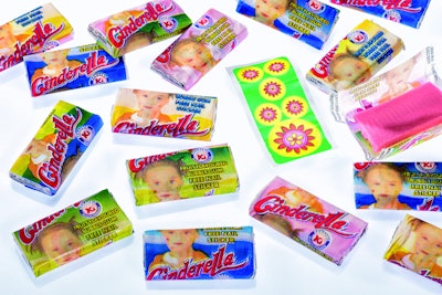 Kenafric uses eight machines to package its increasingly popular Bazooka-style bubble gum in a side-fold wrap with a comic-strip insert.