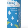 The Tetra Top water carton features a top and cap derived from sugarcane, making it 82% renewable.