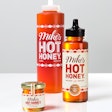 Redesigned packaging graphics for Mike's Hot Honey