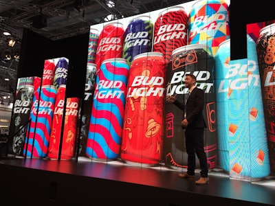 HP shows examples of personalization using its digital presses at an interpack press conference.