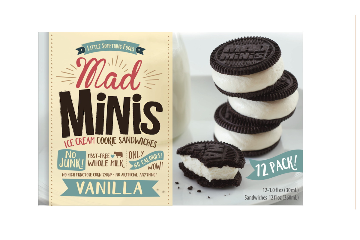 Graphics for mini ice cream sandwich show whimsical side Packaging World