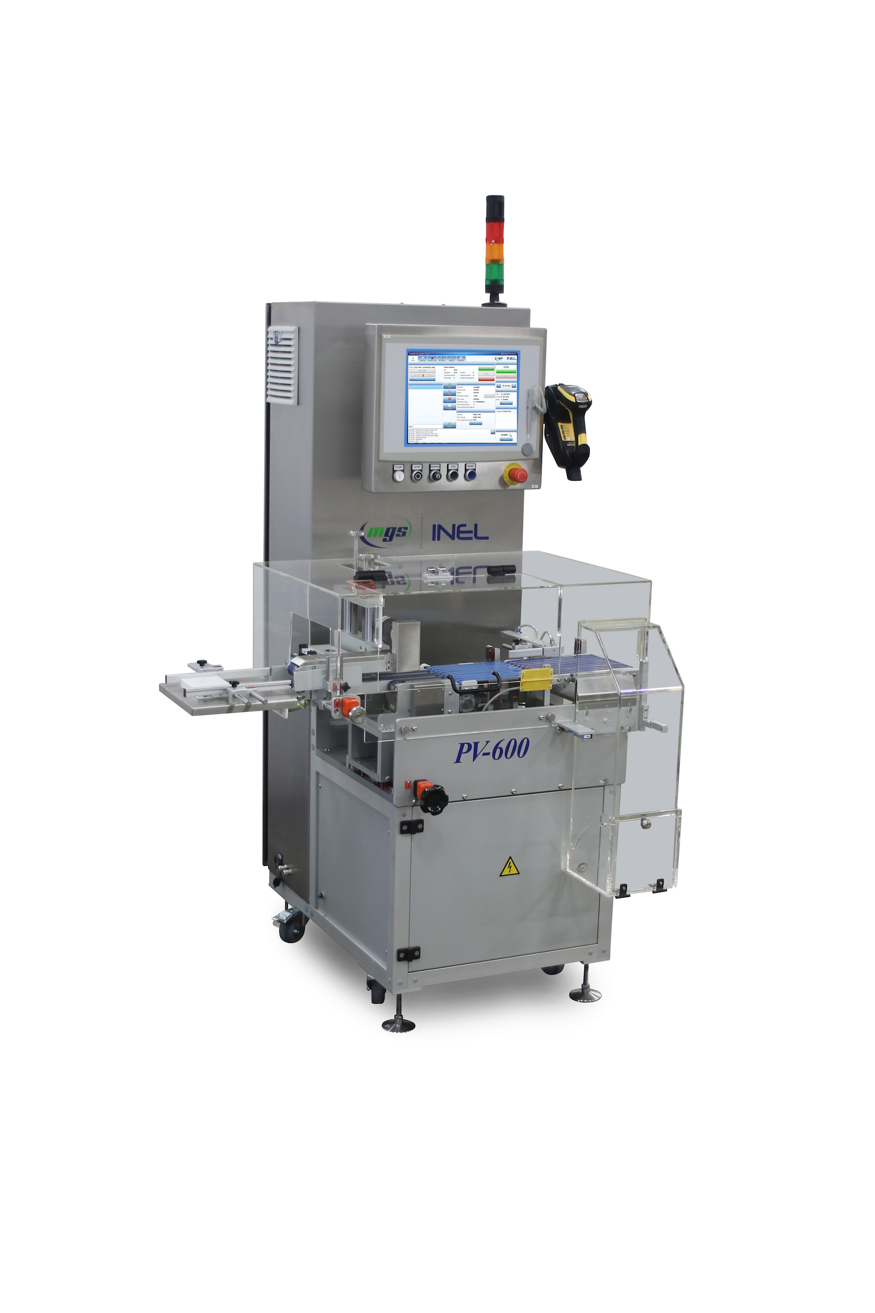 MGS&rsquo;s PV-600 carton inspection machine was unveiled in the U.S. at last March&rsquo;s PACK EXPO East event.