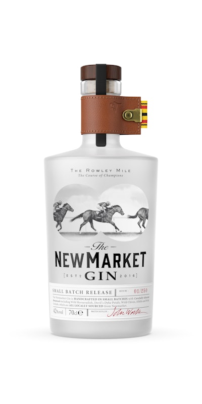 From tip to tail, the package design for The Newmarket Gin celebrates the history of horseracing at Newmarket.