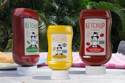 PET bottle stands out nicely on shelf.