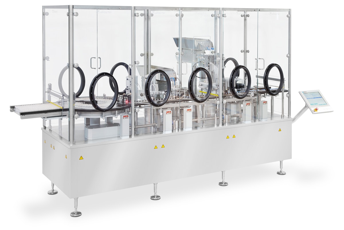 NJM Packaging Aseptic filling, stoppering and capping machine for vials From NJM Packaging