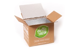 HelloFresh has launched an insulated container for its meal kits made from 100% recycled paperboard that is 100% recyclable.