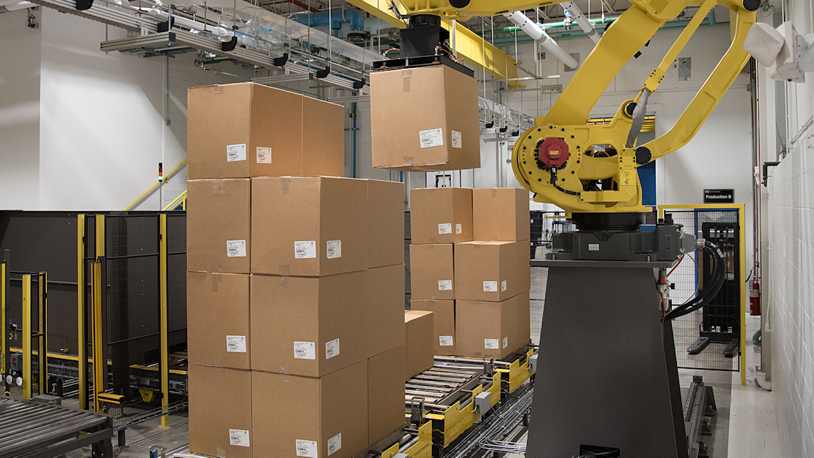 Automated End Of Line System For Eight Container Styles Three Case Sizes Packaging World