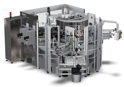 Compact labeler for craft breweries and spirits bottlers