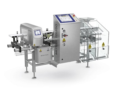 Combo checkweigher and metal detector
