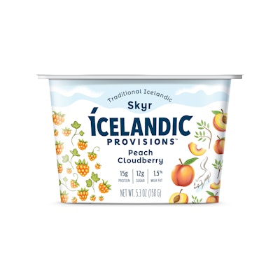 Icelandic Provisions Peach Cloudberry Skyr AFTER redesign