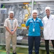 Shown are Fresian Flag employees instrumental in the installation of the company’s new robotic case packers.