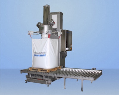 Stainless steel sanitary bulk bag filling system