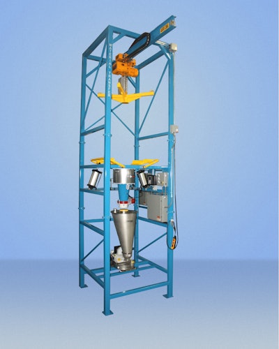 Custom bulk bag discharging system