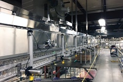Multiple positioners can be spaced evenly along the length of conveyor.