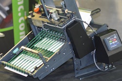 This friction feeder is an open-source, servo-controlled system with a PLC touchscreen controller.