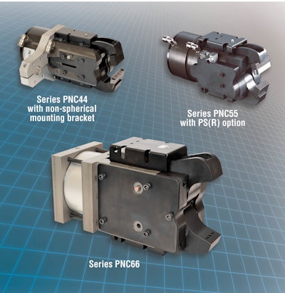 Pneumatic identification stamping clamps