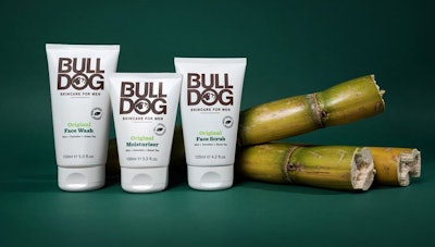 Bulldog has become the first men’s skincare brand to use sugarcane as a raw material for its flexible tube packaging.