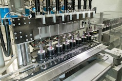 Tubes are filled eight at a time with a mass flow-metered dosing system that handles a range of products.