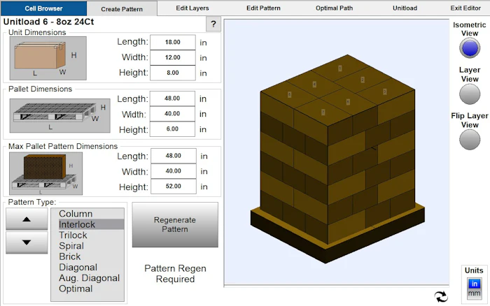 breakthrough in pallet patterning software packaging world