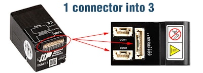 Daisy-chain board connector