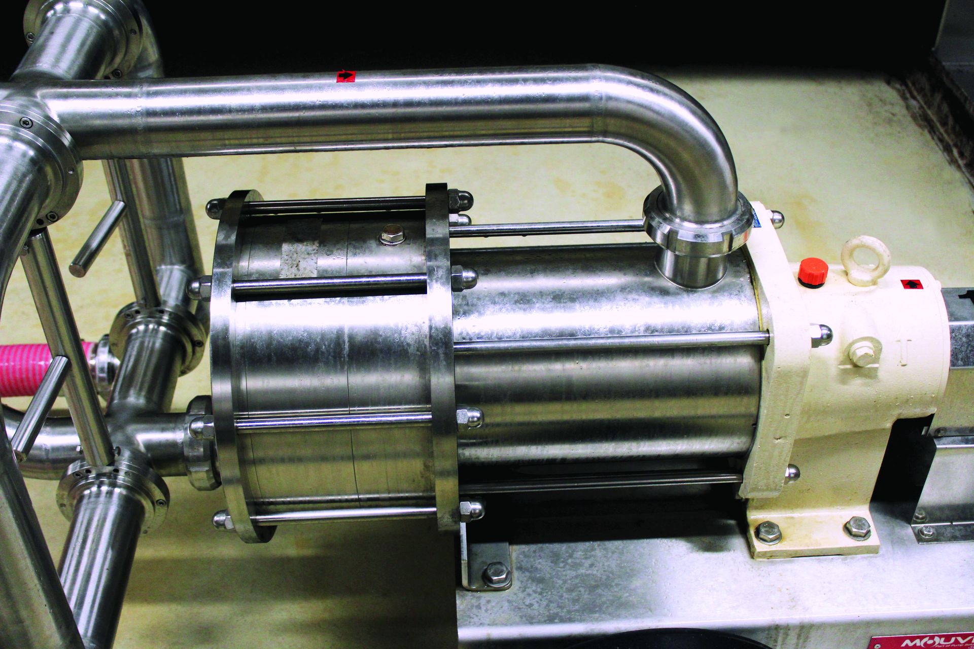 Bailly Lapierre uses the SLS Series Eccentric Disc Pumps from Mouvex because they offer gentle product handling, volumetric consistency, the ability to recover expensive products and ingredients, and low slippage. Photo courtesy of Mouvex.