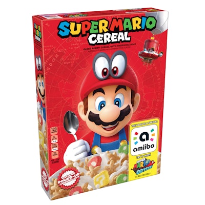 NFC functionality makes cereal carton fun for gamers.